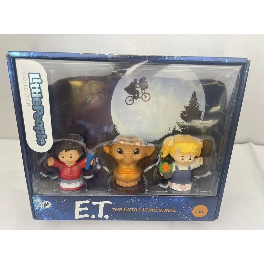 Little People~ Collector E.T. The Extra-Terrestrial 3pc Set 40 yrs - Picture 1 of 11